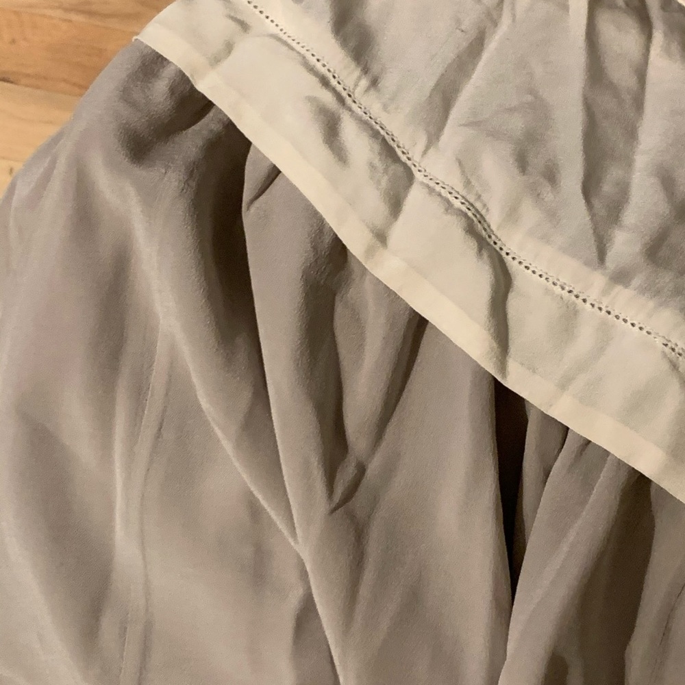 Aritiza Wilfred Grey Silk Midi Dress - Picture 2 of 3